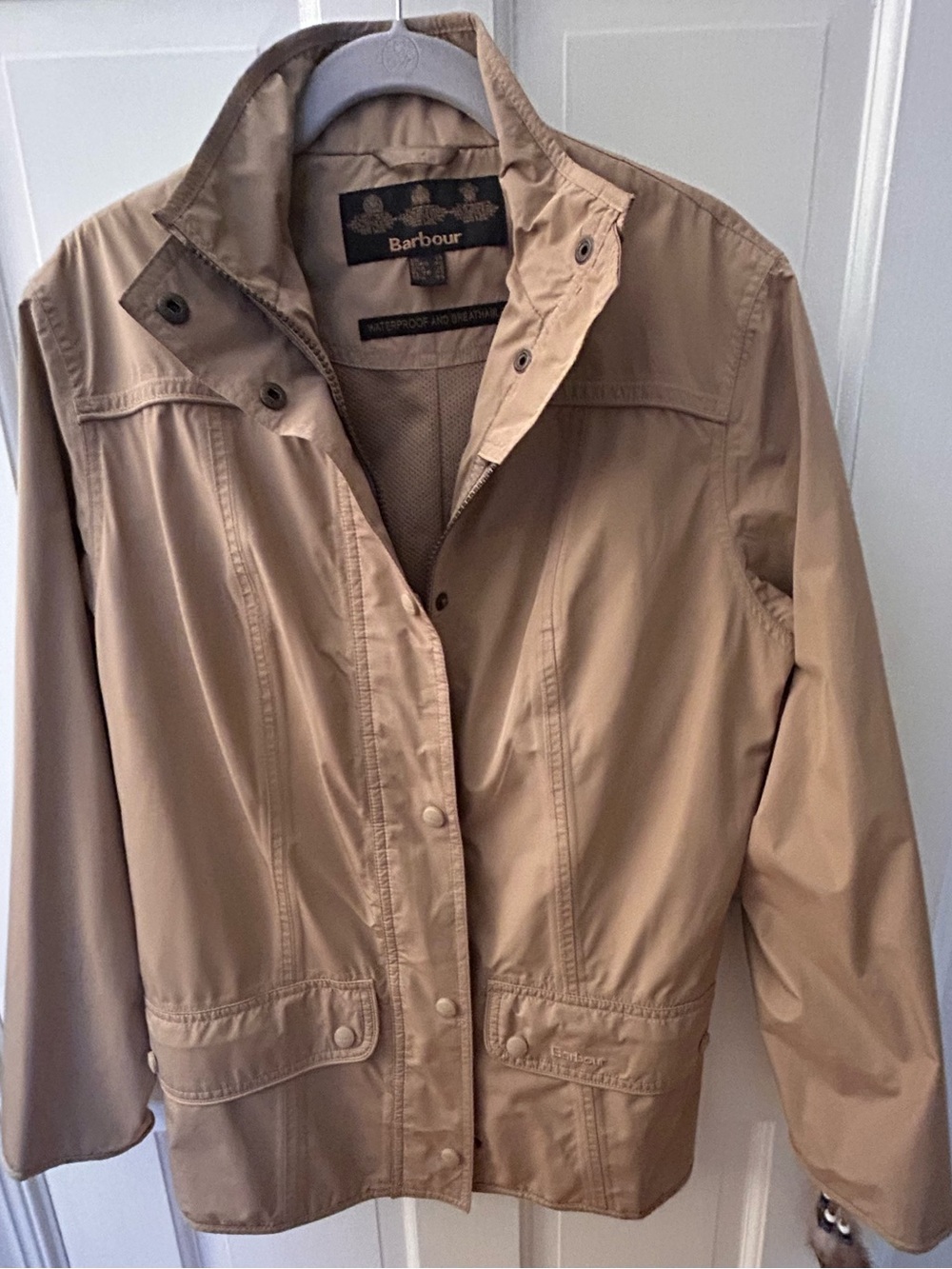 Barbour Beige Lightweight Waterproof Jacket